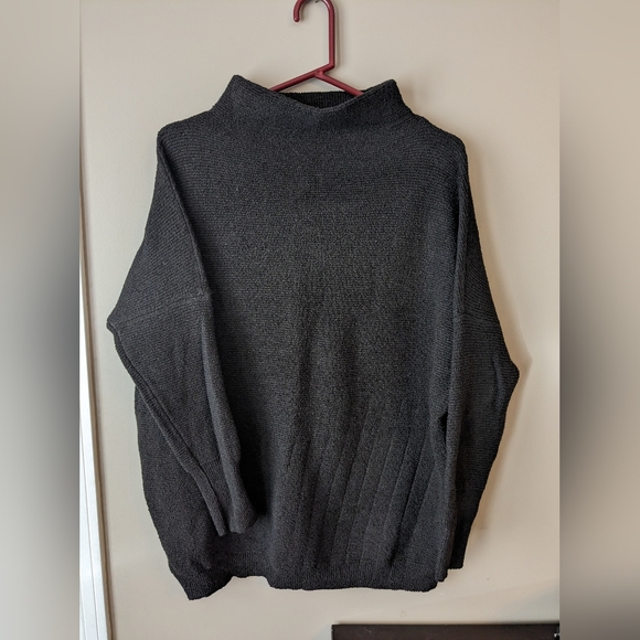 Dex Ottoman Grey Knit Sweater Tunic - Picture 1 of 4